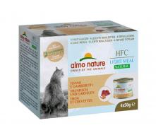 HFC CHAT - LIGHT MEAL  THON ET CREVETTES (x 12) Pack 4 X 50 GR HFC CHAT - LIGHT MEAL  THON ET CREVETTES (x 12) Pack 4 X 50 GR