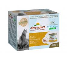 HFC CHAT - LIGHT MEAL  BLANC DE POULET (x 12) Pack 4 X 50 GR HFC CHAT - LIGHT MEAL  BLANC DE POULET (x 12) Pack 4 X 50 GR
